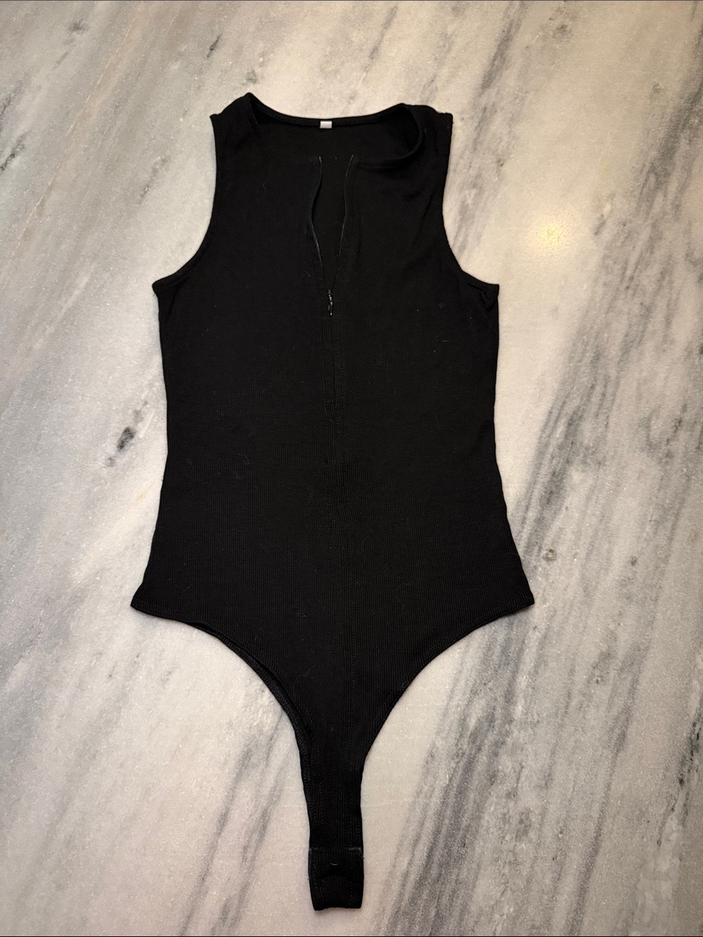 Black Sleeveless Kids One-Piece Bodysuit